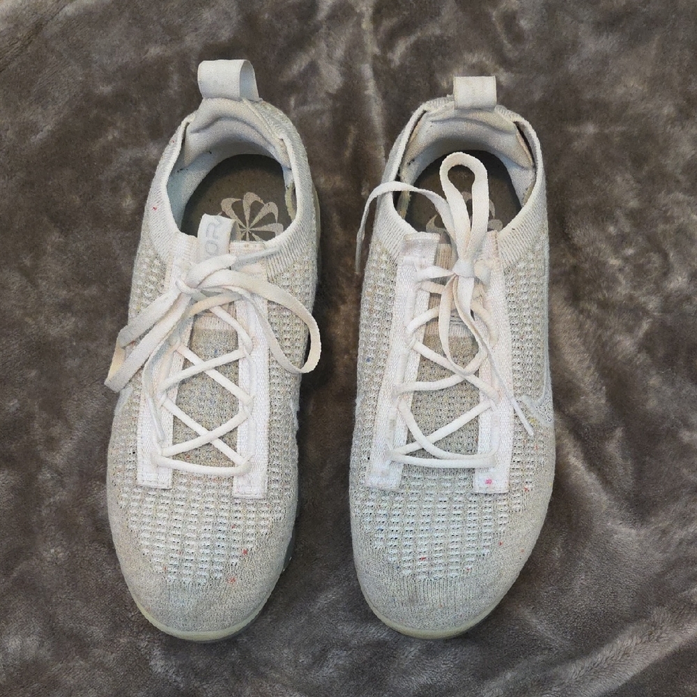 Nike Gray and White Classic Sneakers